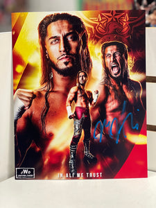 Mustafa Ali Autographed 8x10 w/ Top Loader