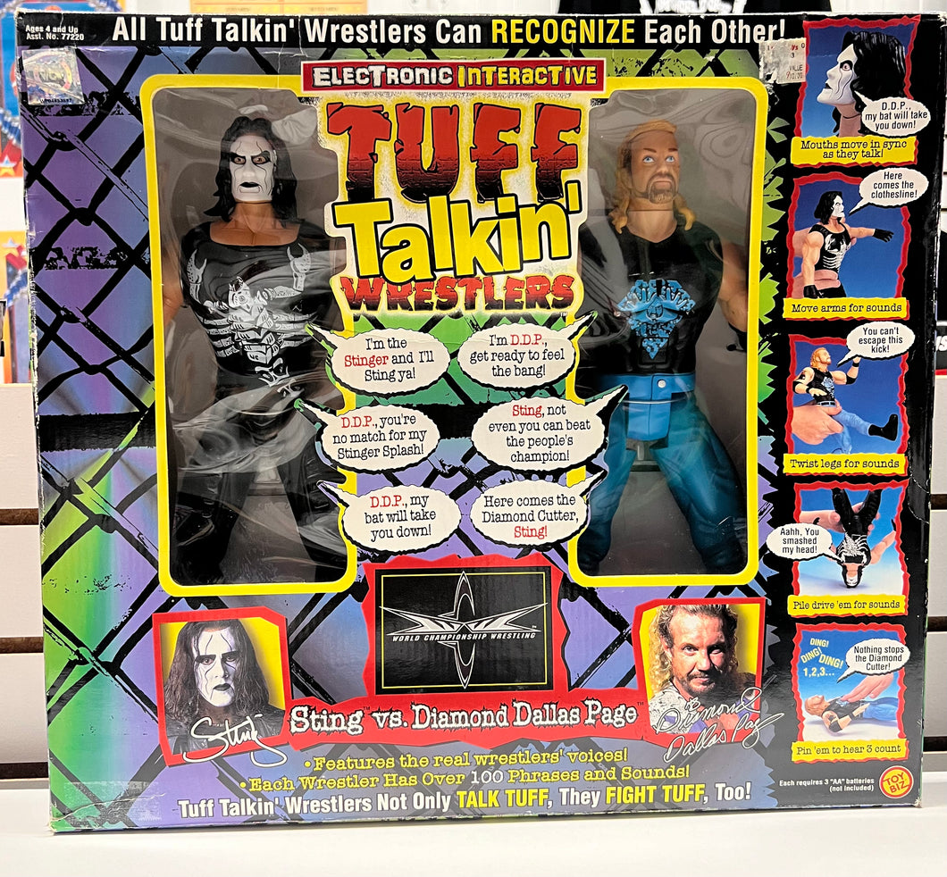 WCW Tuff Talki’n Wrestlers Sting VS Diamond Dallas Page 1999
