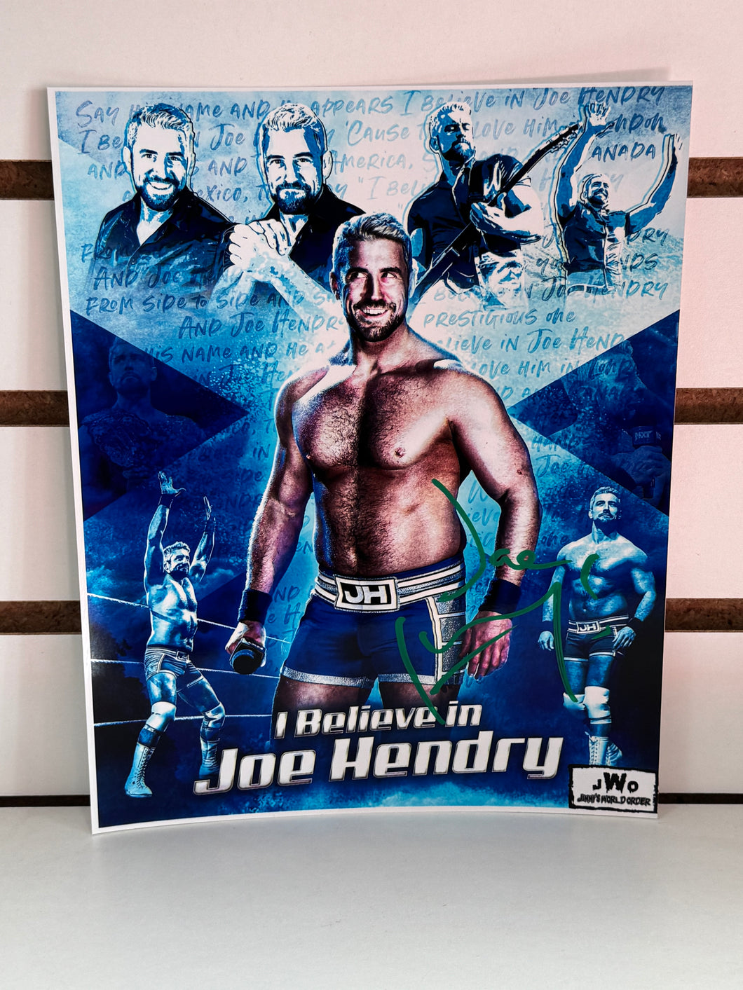 Joe Hendry Autographed 8x10 w/ Toploader