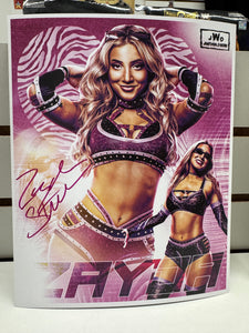 Zayda Steel Autographed 8x10 w/ toploader