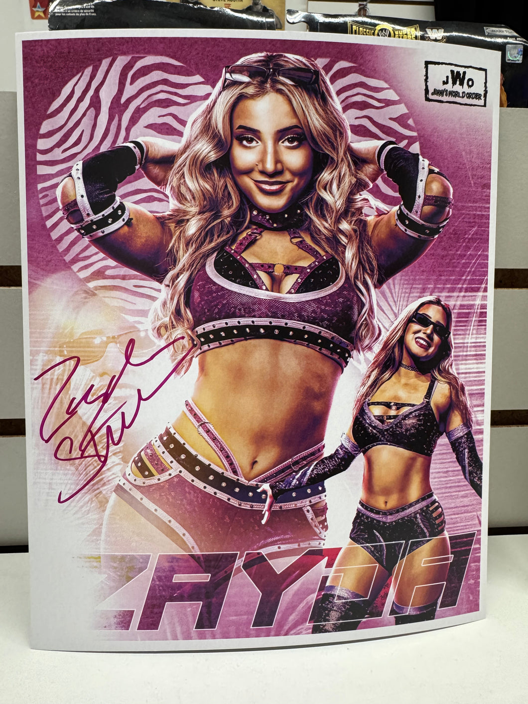 Zayda Steel Autographed 8x10 w/ toploader