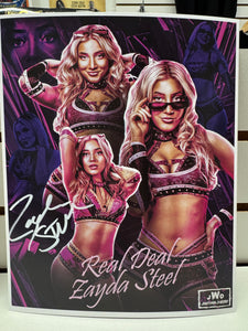 Zayda Steel Autographed 8x10 w/ toploader