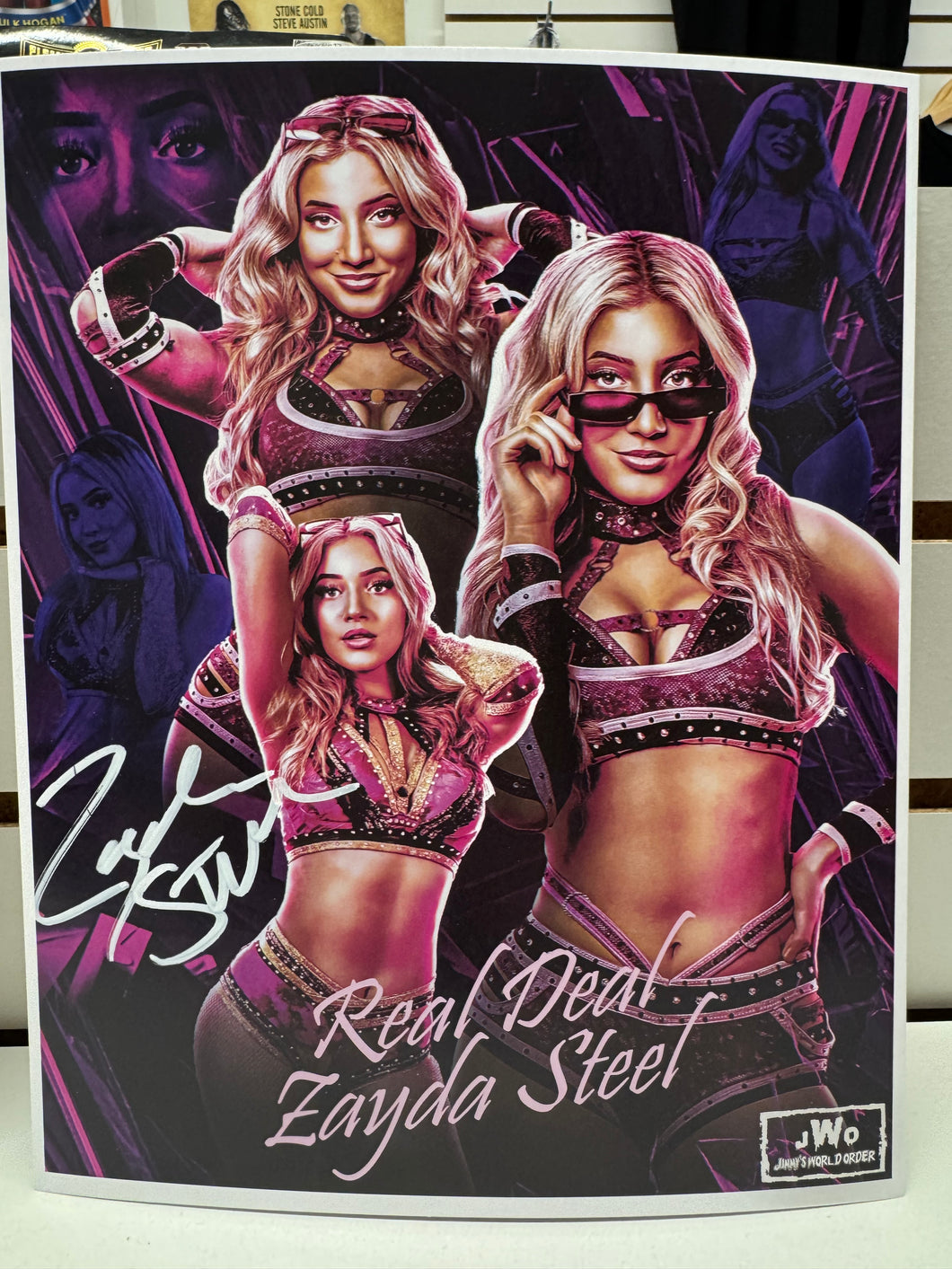 Zayda Steel Autographed 8x10 w/ toploader