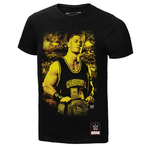 WWE  John Cena Gold  ( Black ) T-Shirt