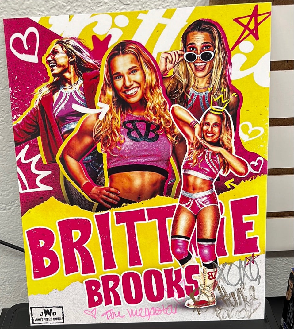 Brittnie Brooks Autographed Poster 12x16