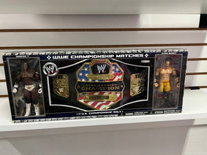Booker T & Chris Benoit “Exclusive” (UNITED STATES Championship Belt & Figures Set) Vintage” (2006)