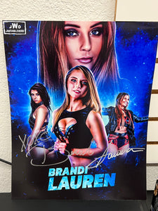 Brandi Lauren Autographed Poster 12x16