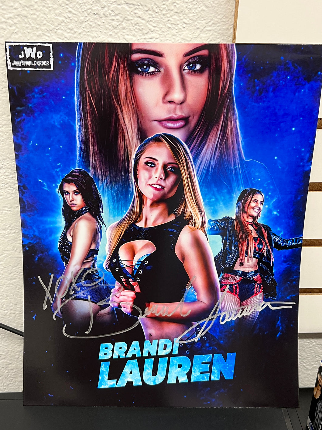 Brandi Lauren Autographed Poster 12x16