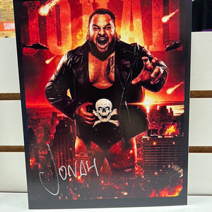 Jonah Autographed 8x 10 W/ Top loader