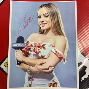 Melissa Santos Autographed 8x10 with Toploader