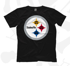Joel Gertner “Studmuffin” Black And Gold T-Shirt