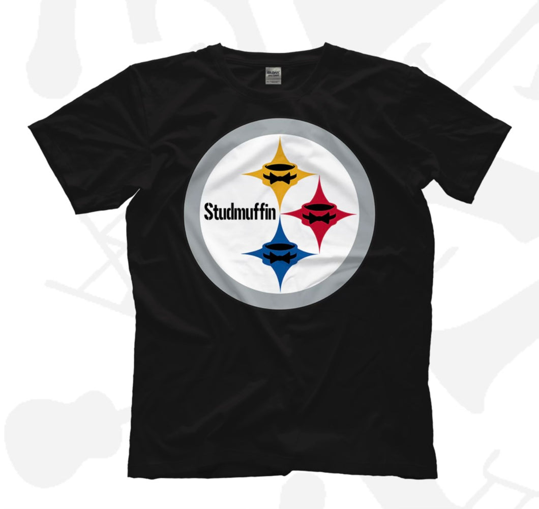 Joel Gertner “Studmuffin” Black And Gold T-Shirt