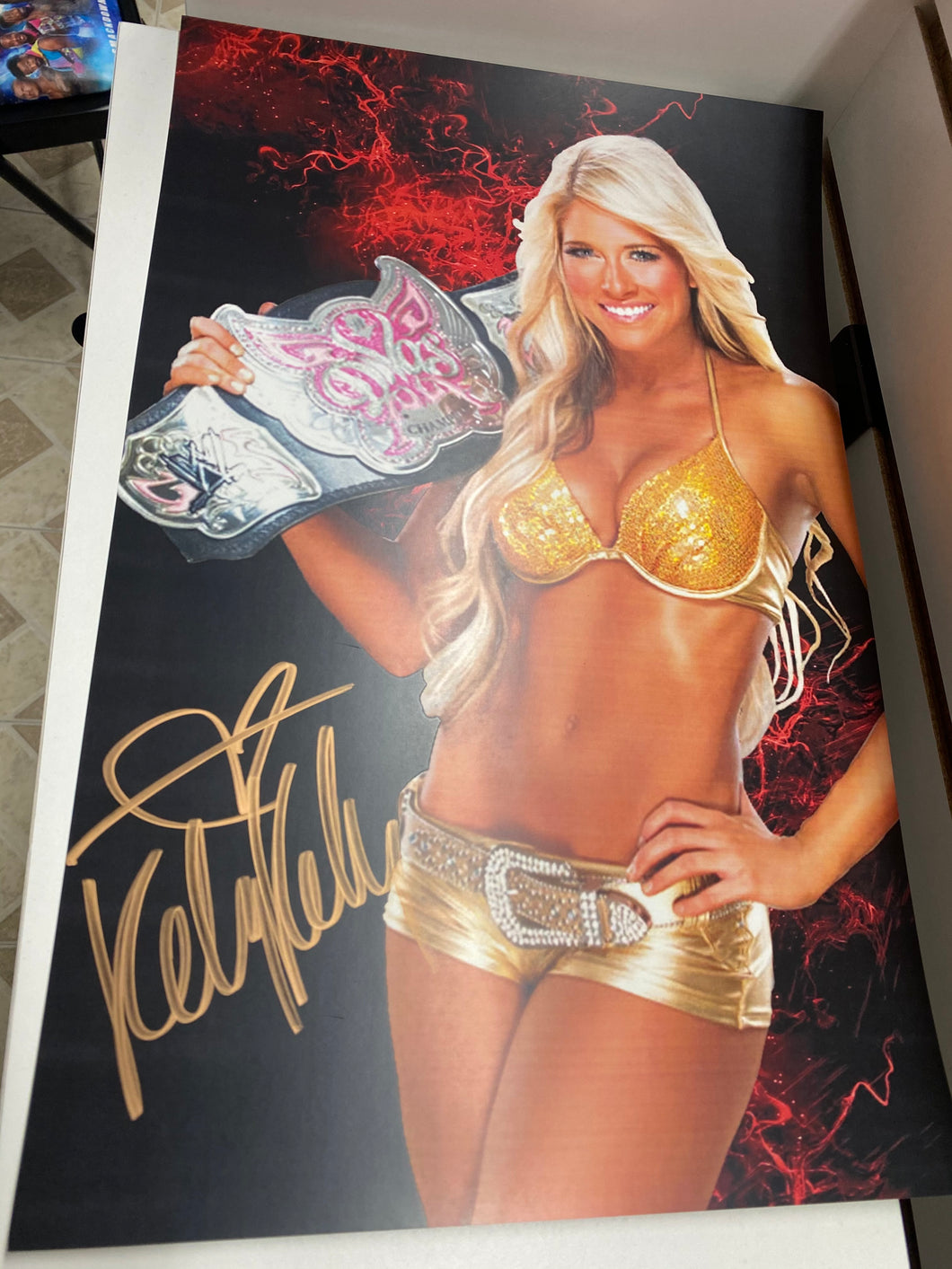 Kelly Kelly Autographed 12x18
