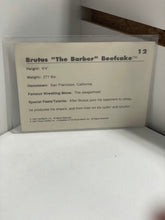 Load image into Gallery viewer, WWF Brutus The Barber Beefcake Autographed Trading Cards
