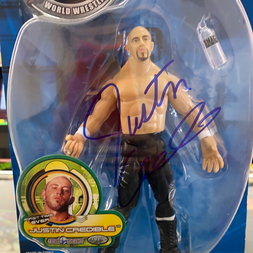 WWF Justin Credible Rulers Of The Ring Autographed Figure