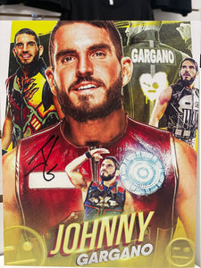 Johnny Gargano Autographed 8x10 with Toploader
