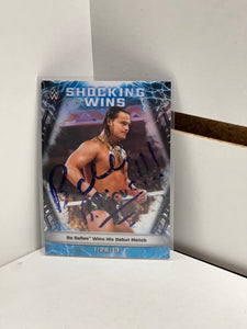 WWE Bo Dallas Autographed Trading Card