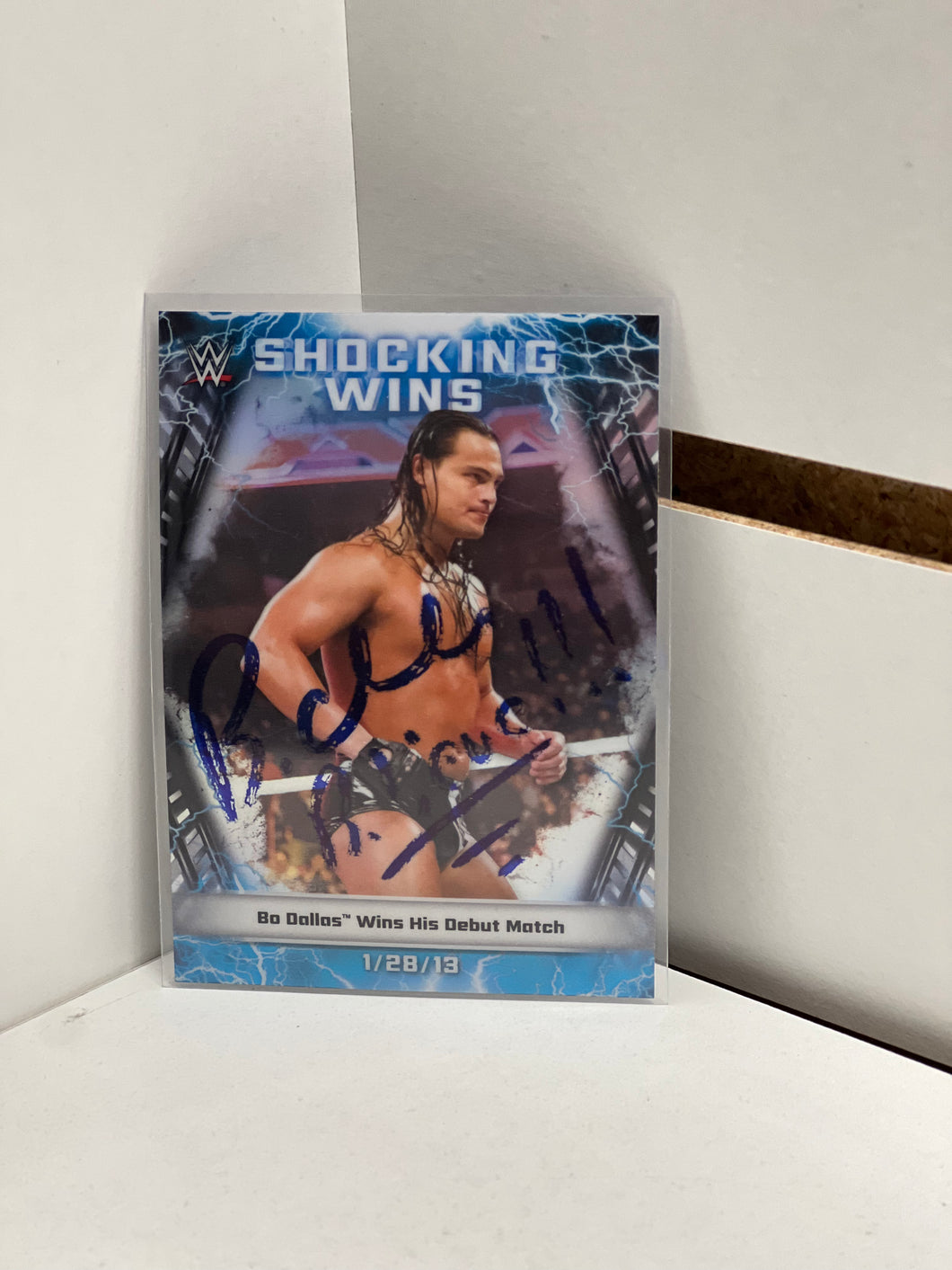 WWE Bo Dallas Autographed Trading Card