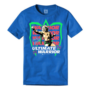 WWE the Ultimate Warrior Neon Collection T-Shirt ( Blue)
