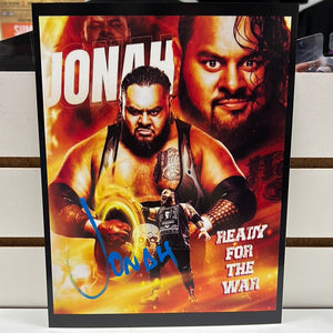 Jonah Autographed 8x10 W/ Top loader