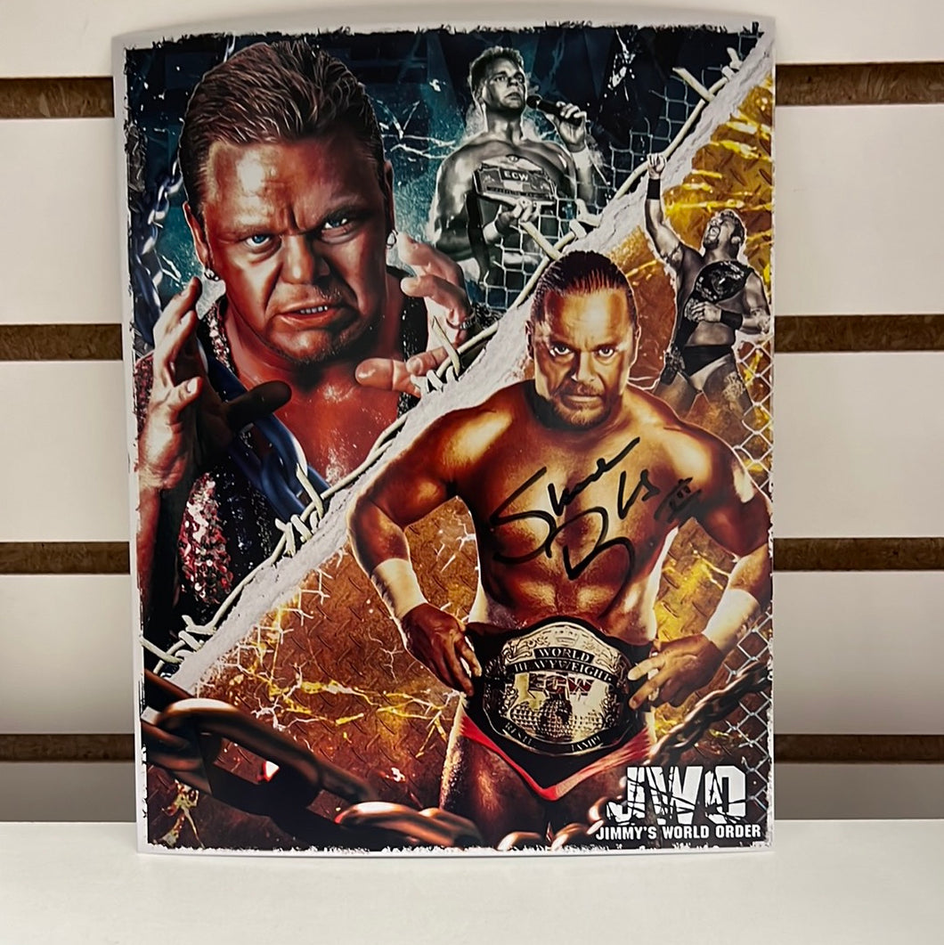 Shane Douglas Autographed 8x10 (Black Signature) w/ Toploader