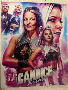 Candice LeRae Autographed 13x16 poster