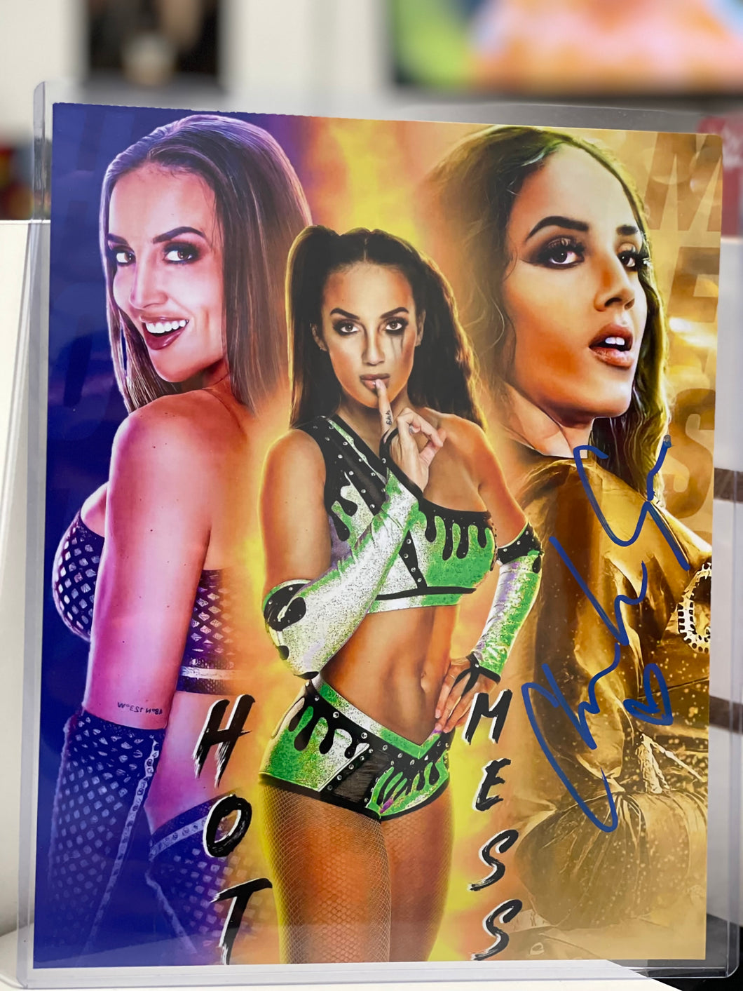 Chelsea Green Autographed 8x10 with Toploader