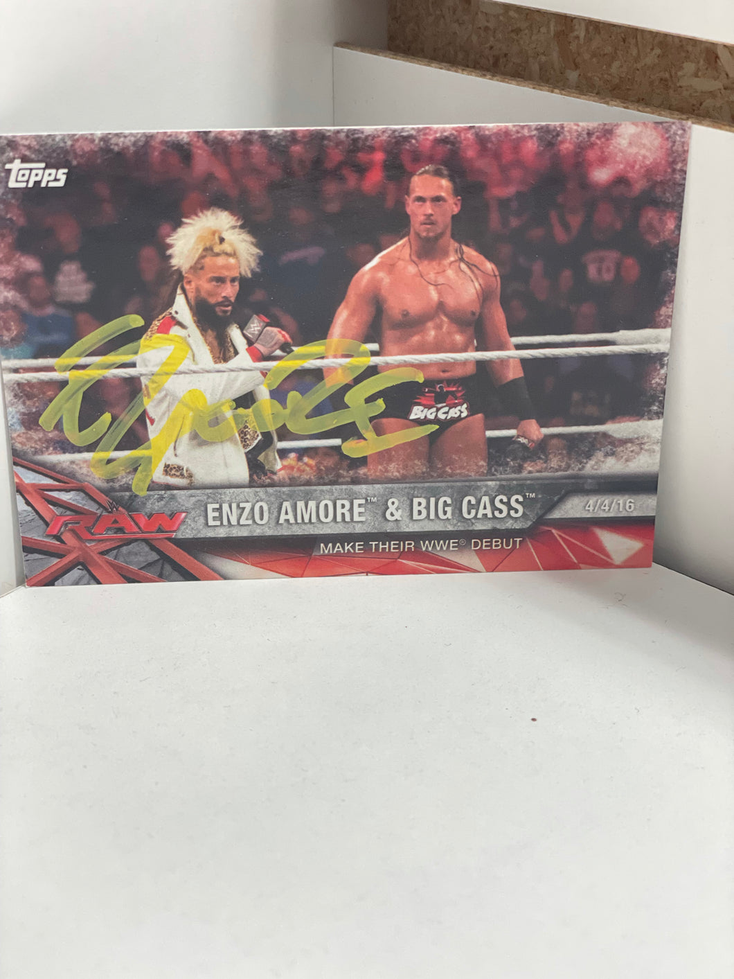WWE Enzo Amore WWE Debut Autographed Trading Card