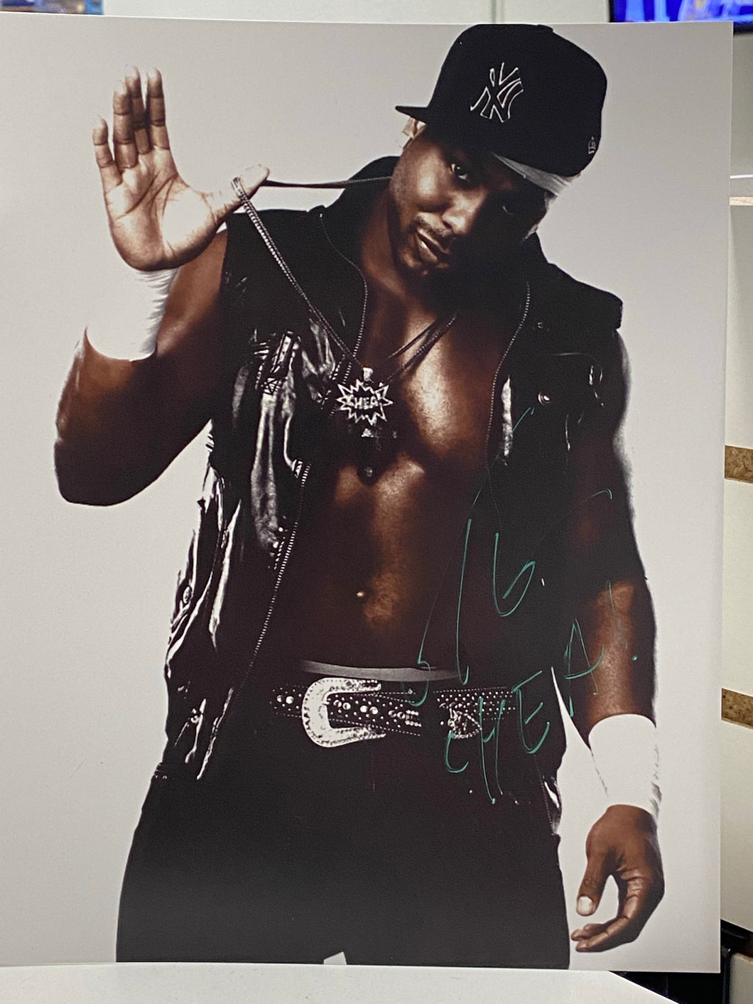 JTG Autographed 8x10Metallic Green Ink with Toploader